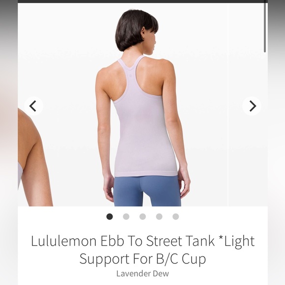 Lululemon Lavender Dew Ebb to Street Tank Top (6) - Picture 2 of 9